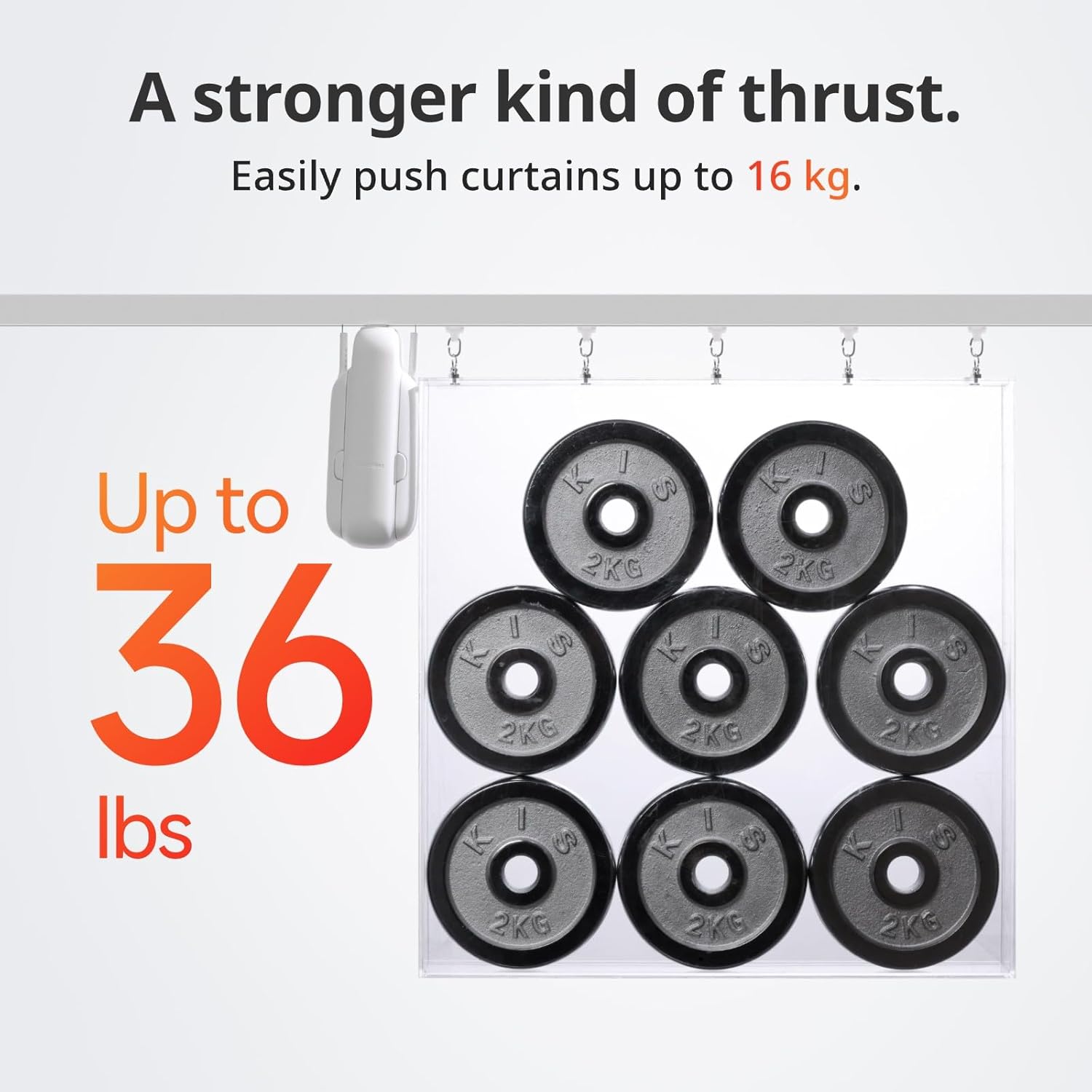 Smart Automatic Curtain Opener - Bluetooth Remote Control with App/Timer, Upgraded Performance Motor, Add  Hub to Make It Work with Alexa, Google Home, Homekit(Curtain 3, U Rail)