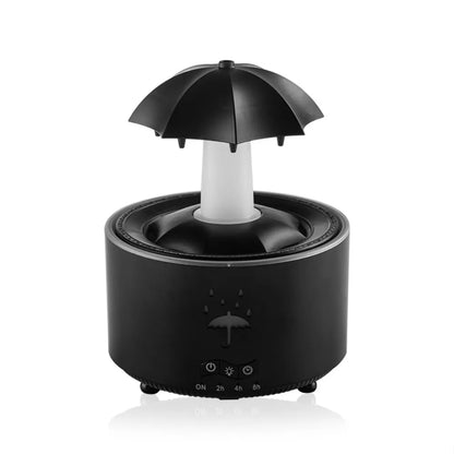 Rotating Umbrella Water Drop Air Humidifier with Colourful Night Lights Mute Spary Home Essential Oil Aroma Diffuser Humidifier