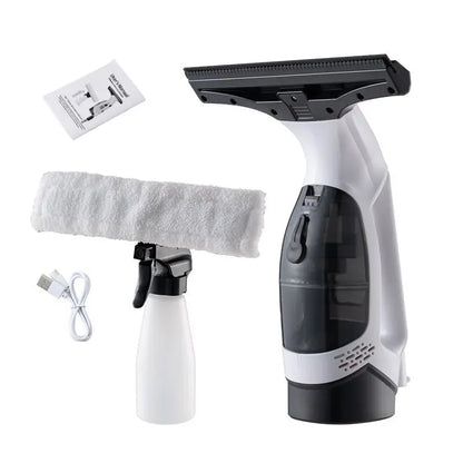 Multifunctional Electric Cordless Window Cleaner Machine White Cordless Rechargeable Automatic Portable Glass Cleaner Tools