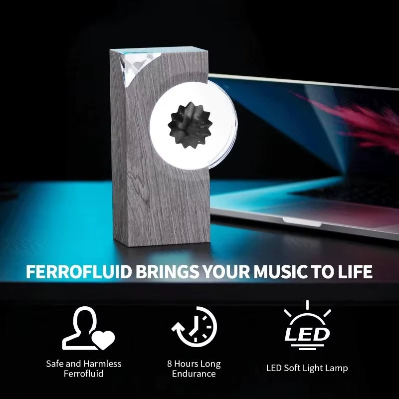 Music Rhythm Dancing Ferrofluid Ferrofluid Speaker Music Partner Ferrofluid Display Lamp Magnet Liquid Deskto Speaker Gifts
