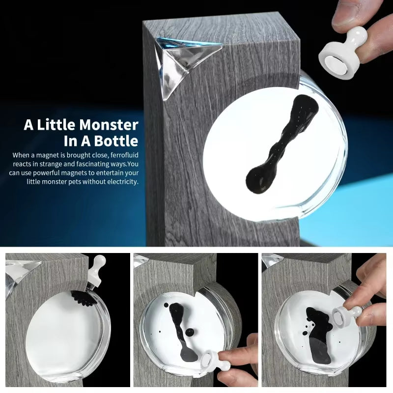 Music Rhythm Dancing Ferrofluid Ferrofluid Speaker Music Partner Ferrofluid Display Lamp Magnet Liquid Deskto Speaker Gifts